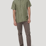 Camisa Tencel Hombre Tencelprint Verde Rockford