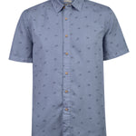 Camisa Tencel Hombre Tencelprint Azul Rockford