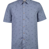 Camisa Tencel Hombre Tencelprint Azul Rockford