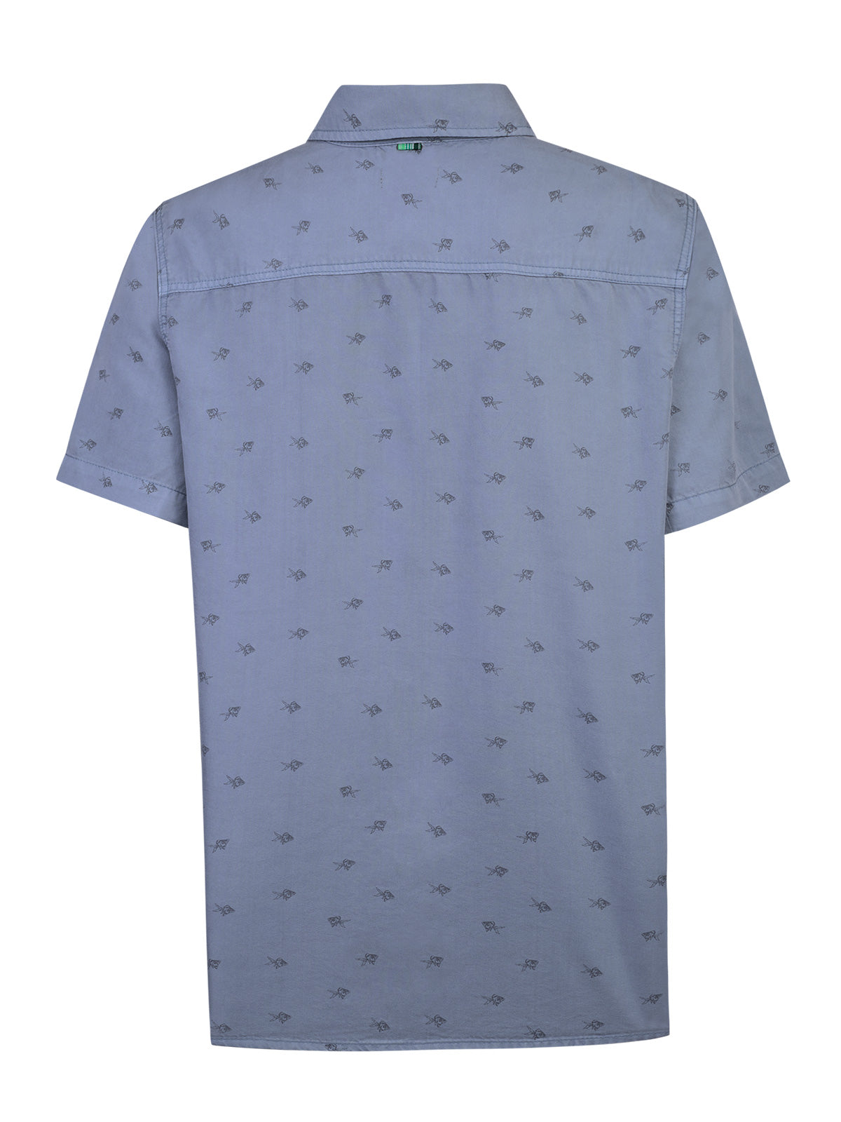 Camisa Tencel Hombre Tencelprint Azul Rockford