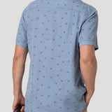 Camisa Tencel Hombre Tencelprint Azul Rockford