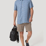 Camisa Tencel Hombre Tencelprint Azul Rockford