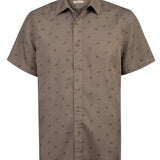 Camisa Tencel Hombre Tencelprint Café Rockford