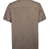 Camisa Tencel Hombre Tencelprint Café Rockford