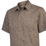 Camisa Tencel Hombre Tencelprint Café Rockford
