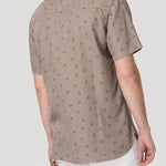 Camisa Tencel Hombre Tencelprint Café Rockford