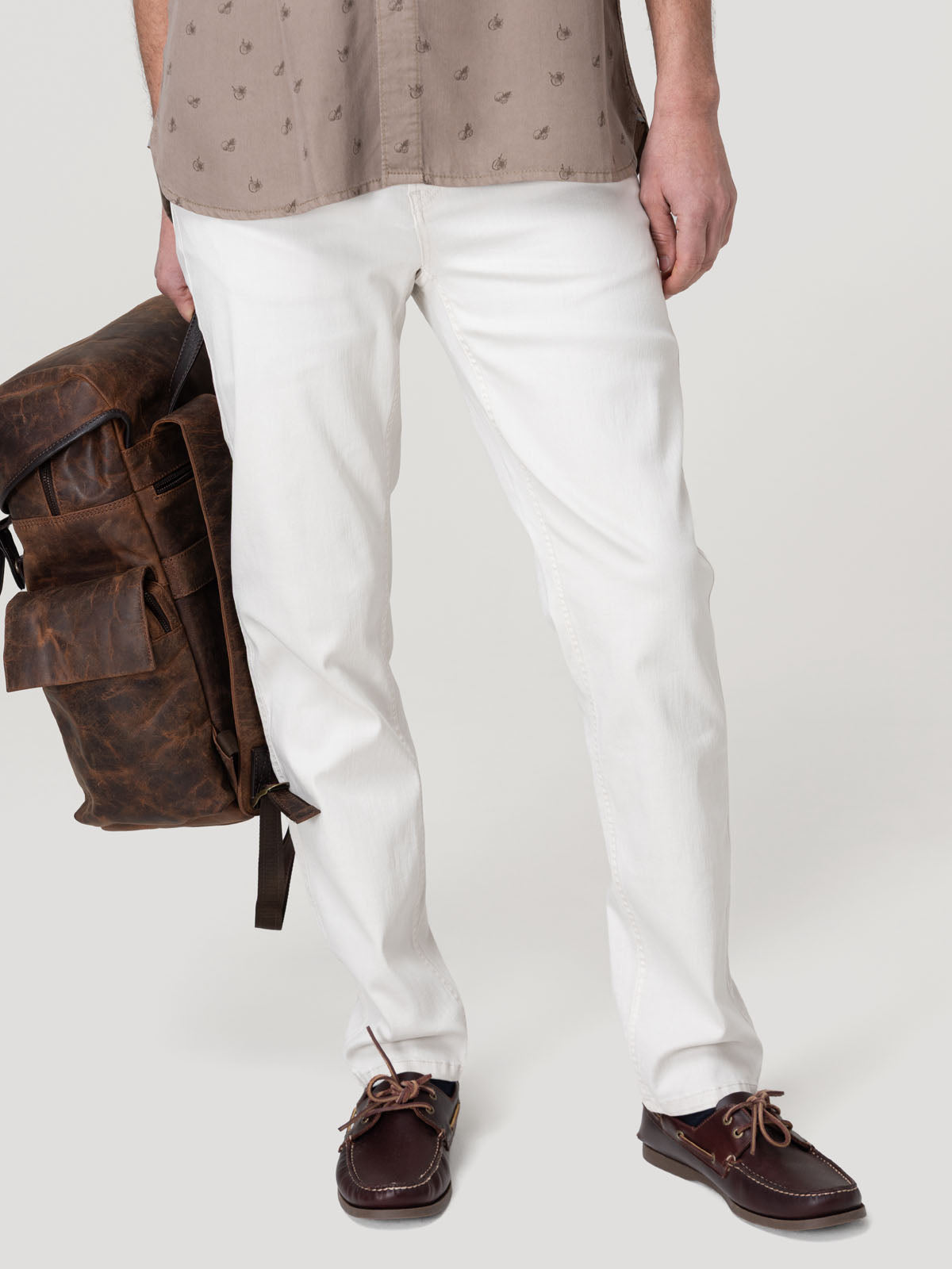 Jeans Fibras Recicladas Hombre Baycolor Beige Rockford