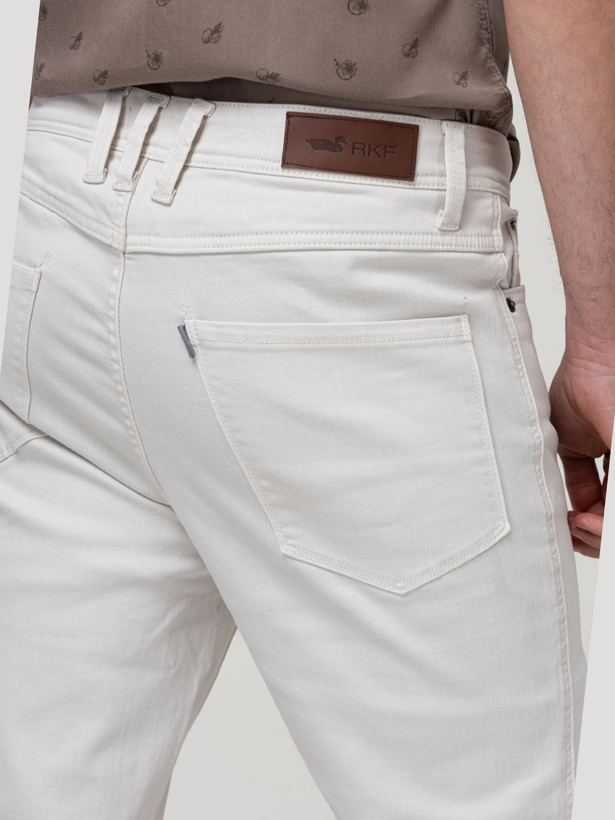 Jeans Fibras Recicladas Hombre Baycolor Beige Rockford