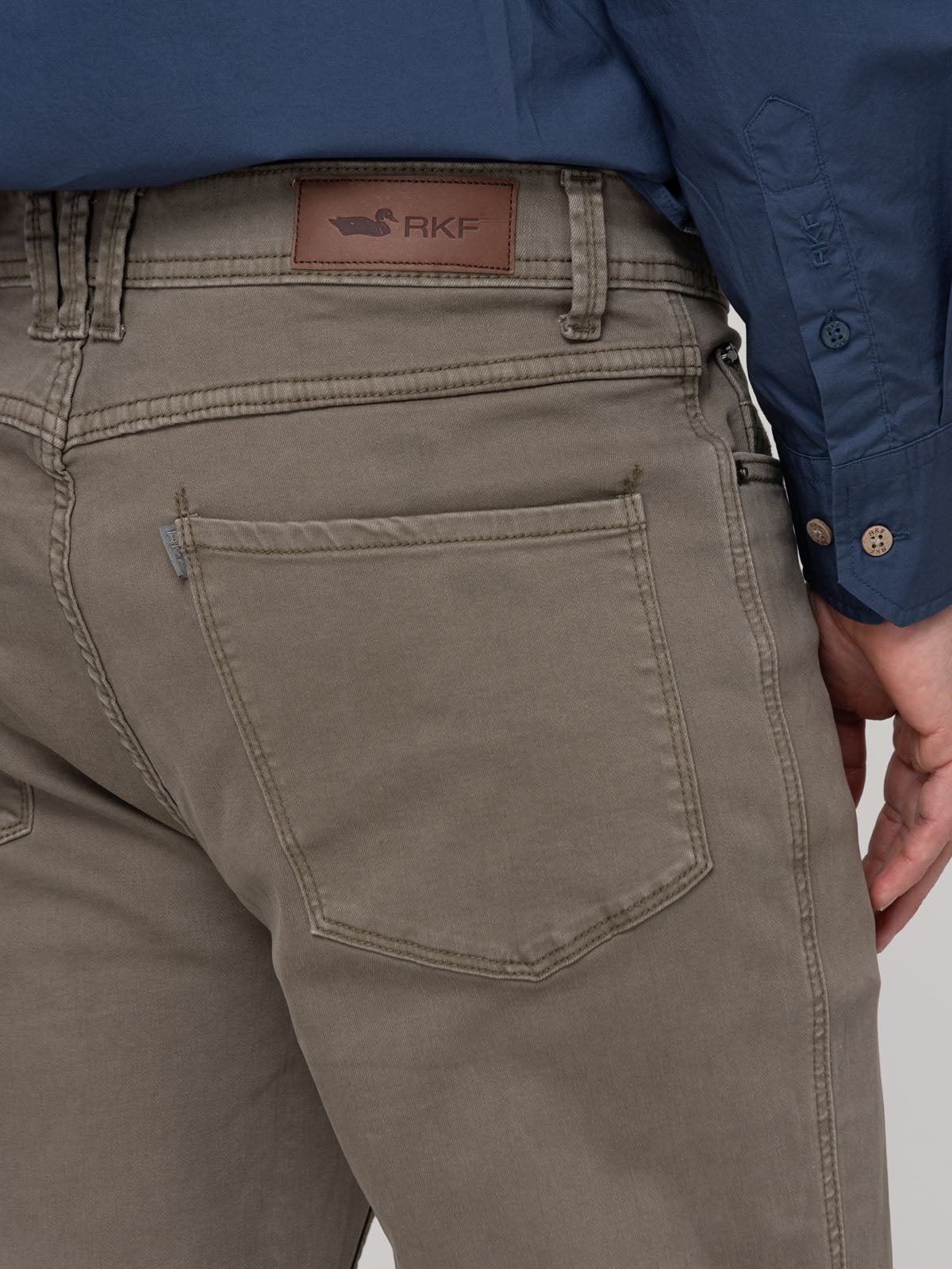 Jeans Fibras Recicladas Hombre Baycolor Verde Rockford