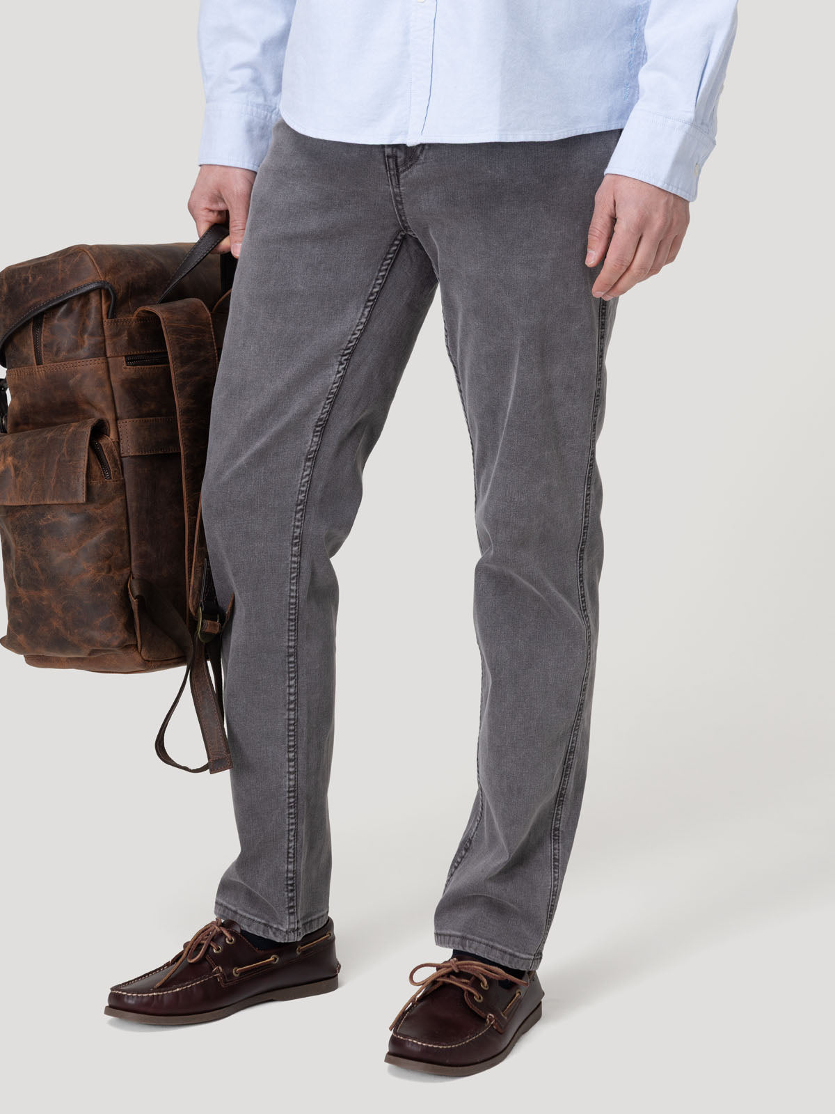 Jeans Fibras Recicladas Hombre Baycolor Gris Rockford