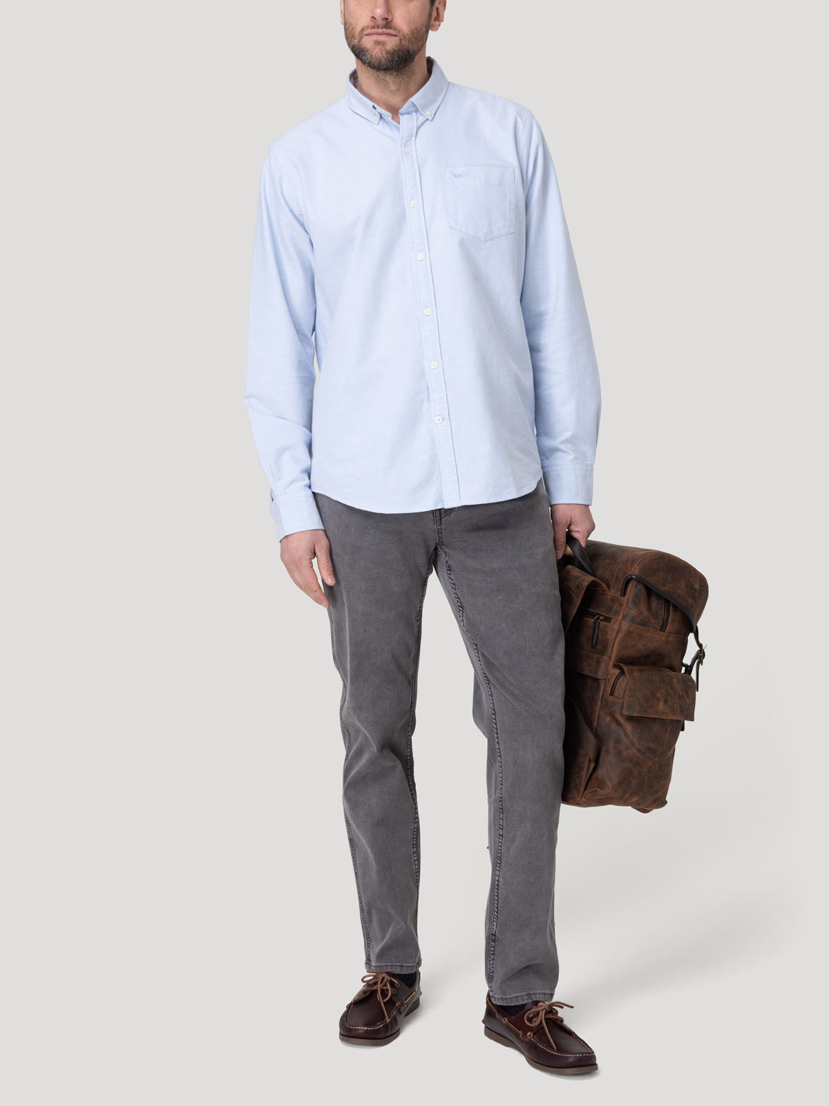 Jeans Fibras Recicladas Hombre Baycolor Gris Rockford
