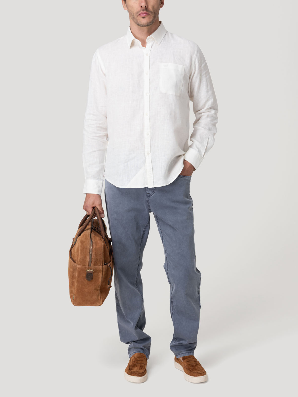 Jeans Fibras Recicladas Hombre Bari Gris Rockford