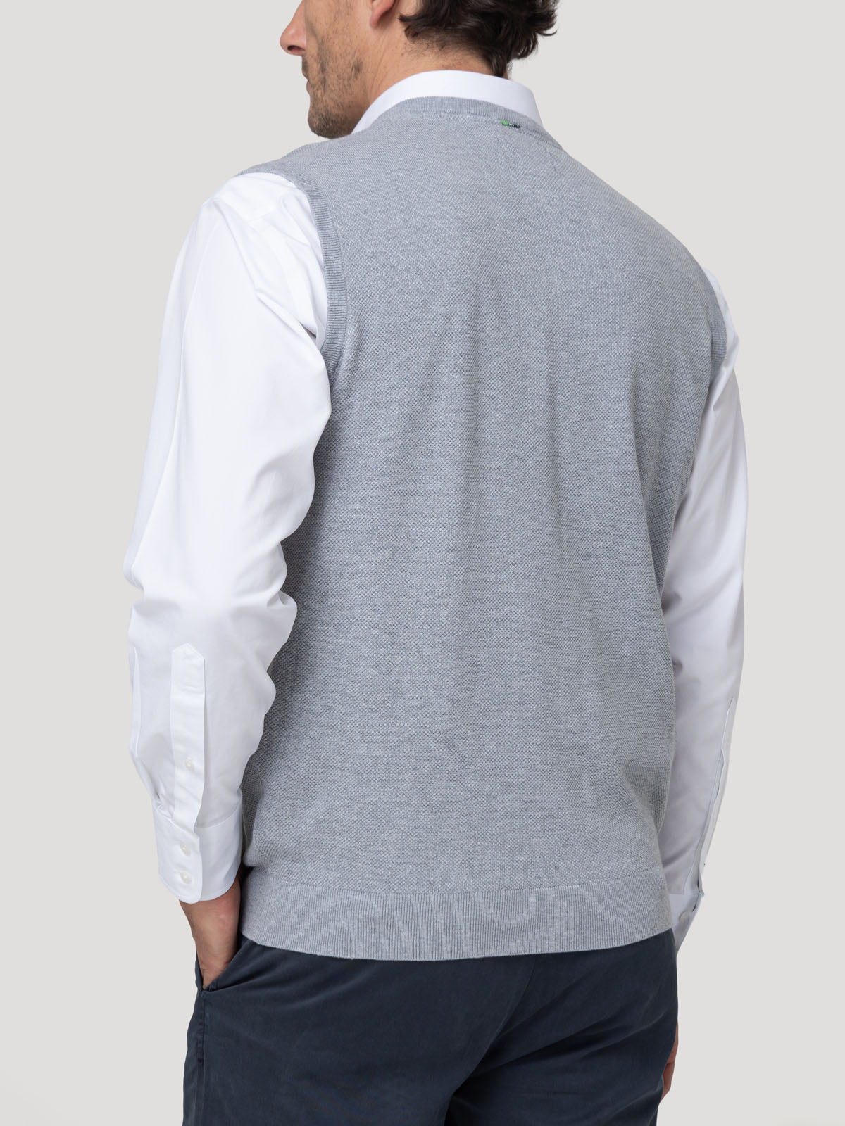 Sweater Algodón Orgánico Hombre Rivo Gris Rockford