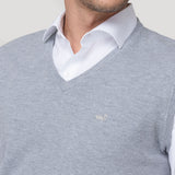 Sweater Algodón Orgánico Hombre Rivo Gris Rockford