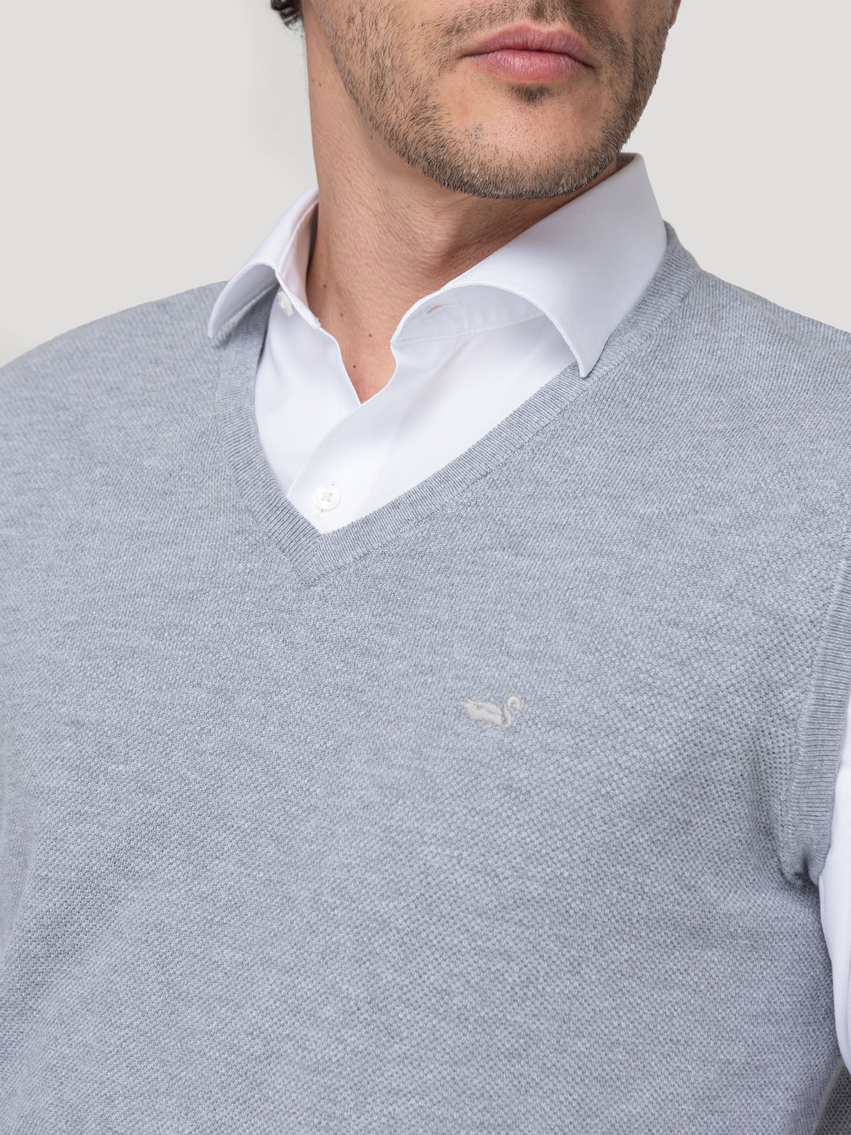 Sweater Algodón Orgánico Hombre Rivo Gris Rockford
