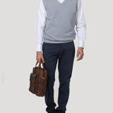 Sweater Algodón Orgánico Hombre Rivo Gris Rockford