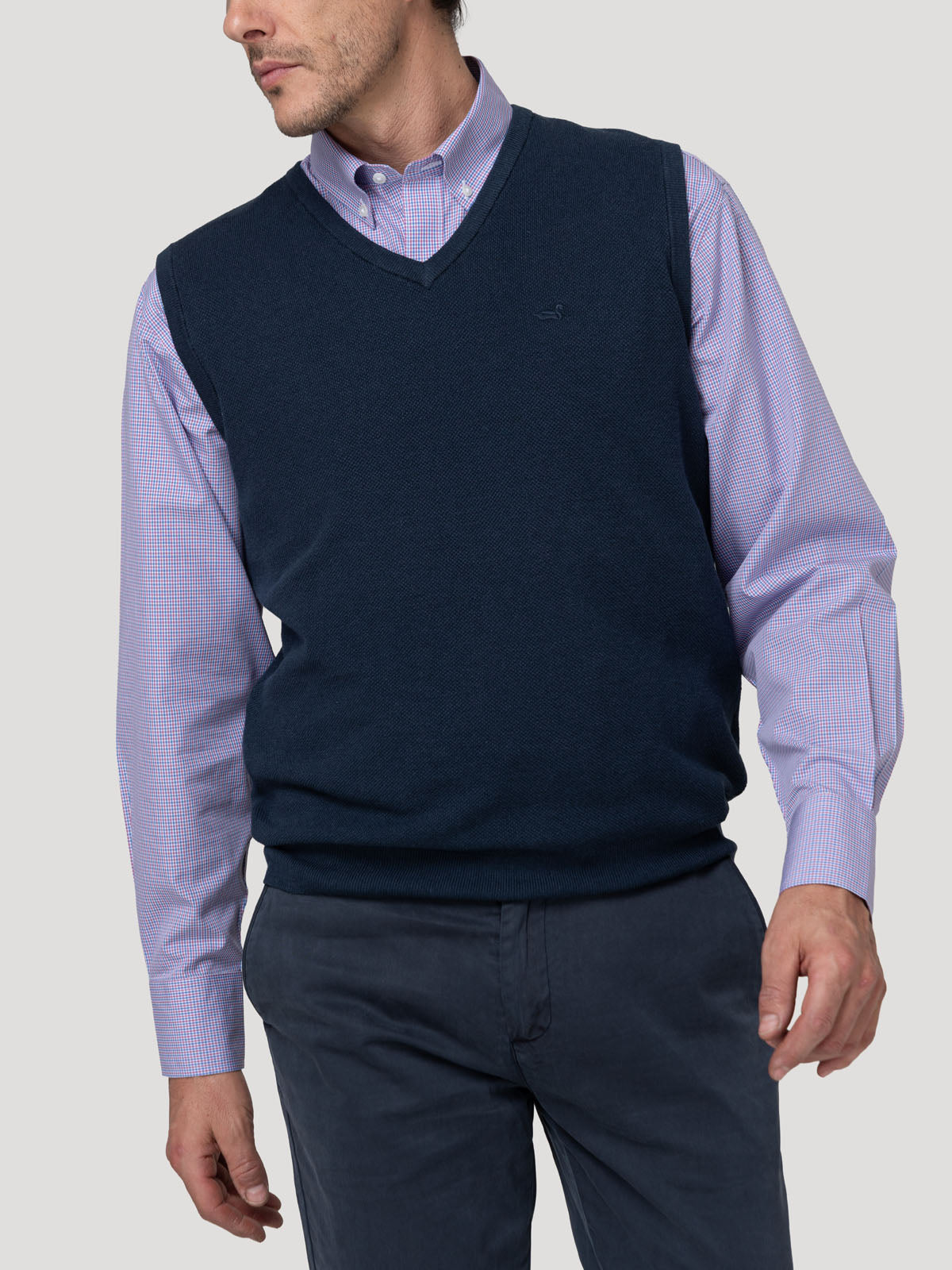 Sweater Algodón Orgánico Hombre Rivo Azul Rockford