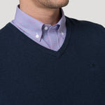 Sweater Algodón Orgánico Hombre Rivo Azul Rockford