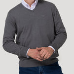 Sweater Algodón Orgánico Hombre Angriv Celeste Rockford