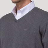 Sweater Algodón Orgánico Hombre Angriv Celeste Rockford