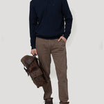 Sweater Algodón Orgánico Hombre Angriv Marino Rockford