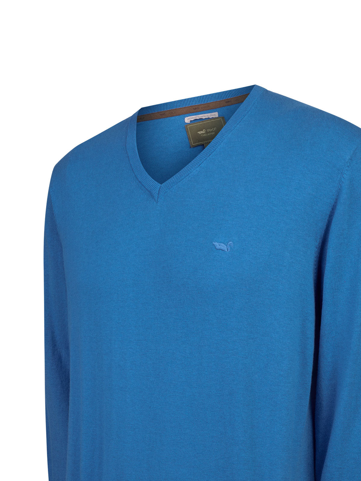 Sweater Algodón Orgánico Hombre Angriv Azul Rockford