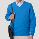 Sweater Algodón Orgánico Hombre Angriv Azul Rockford