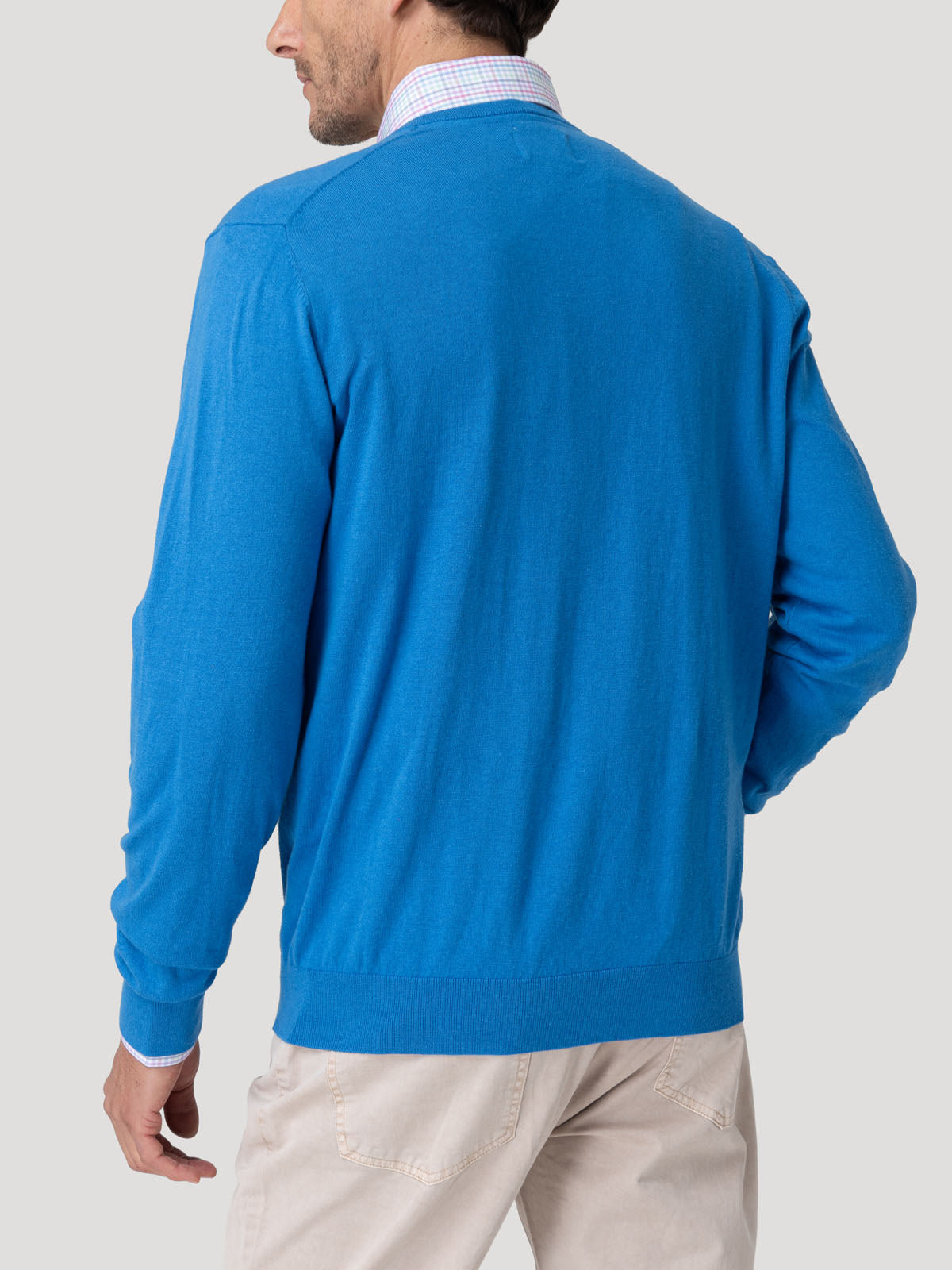 Sweater Algodón Orgánico Hombre Angriv Azul Rockford