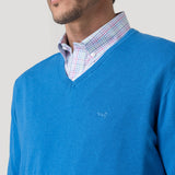 Sweater Algodón Orgánico Hombre Angriv Azul Rockford