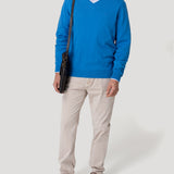 Sweater Algodón Orgánico Hombre Angriv Azul Rockford