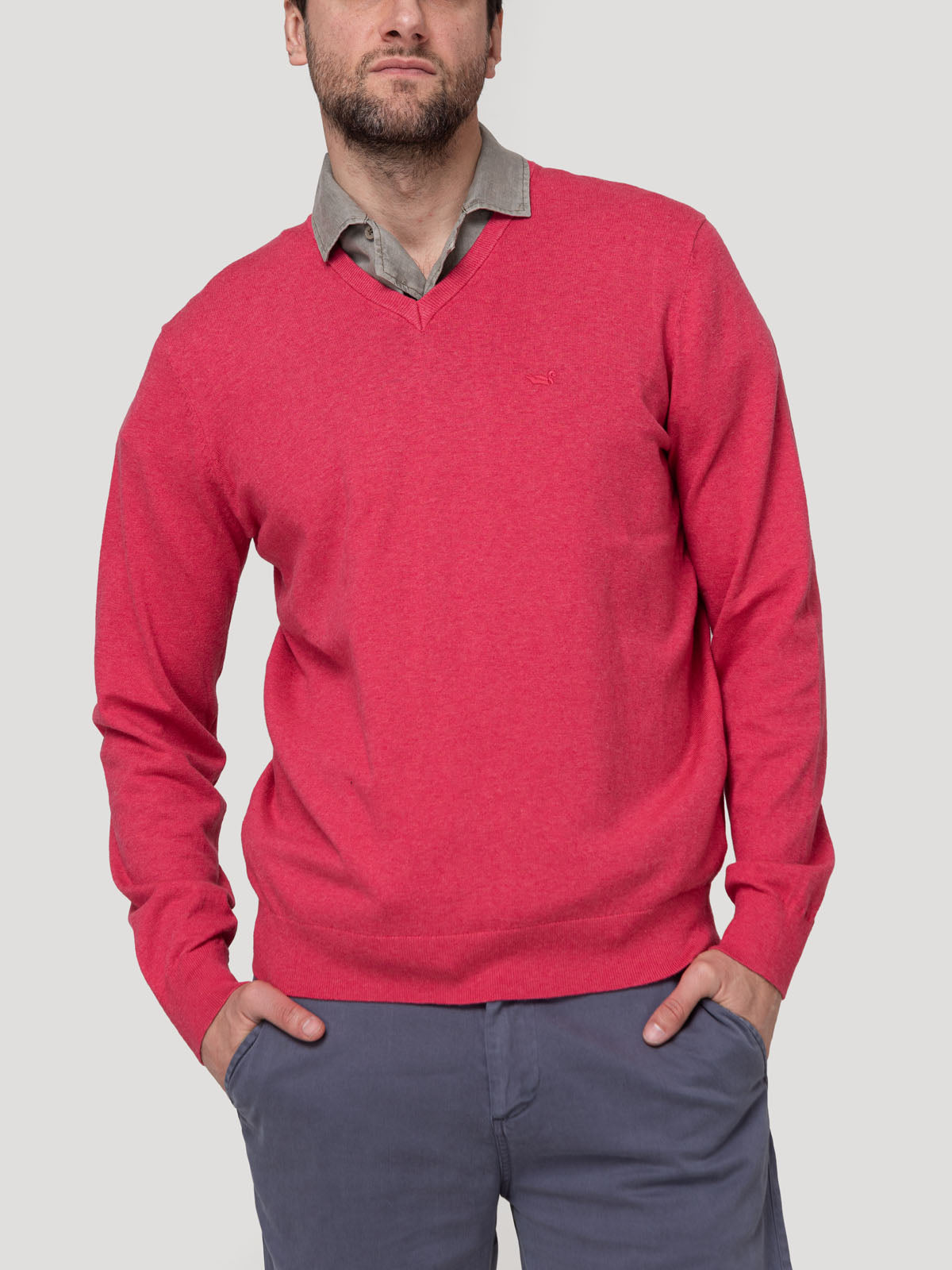 Sweater Algodón Orgánico Hombre Angriv Rosado Rockford