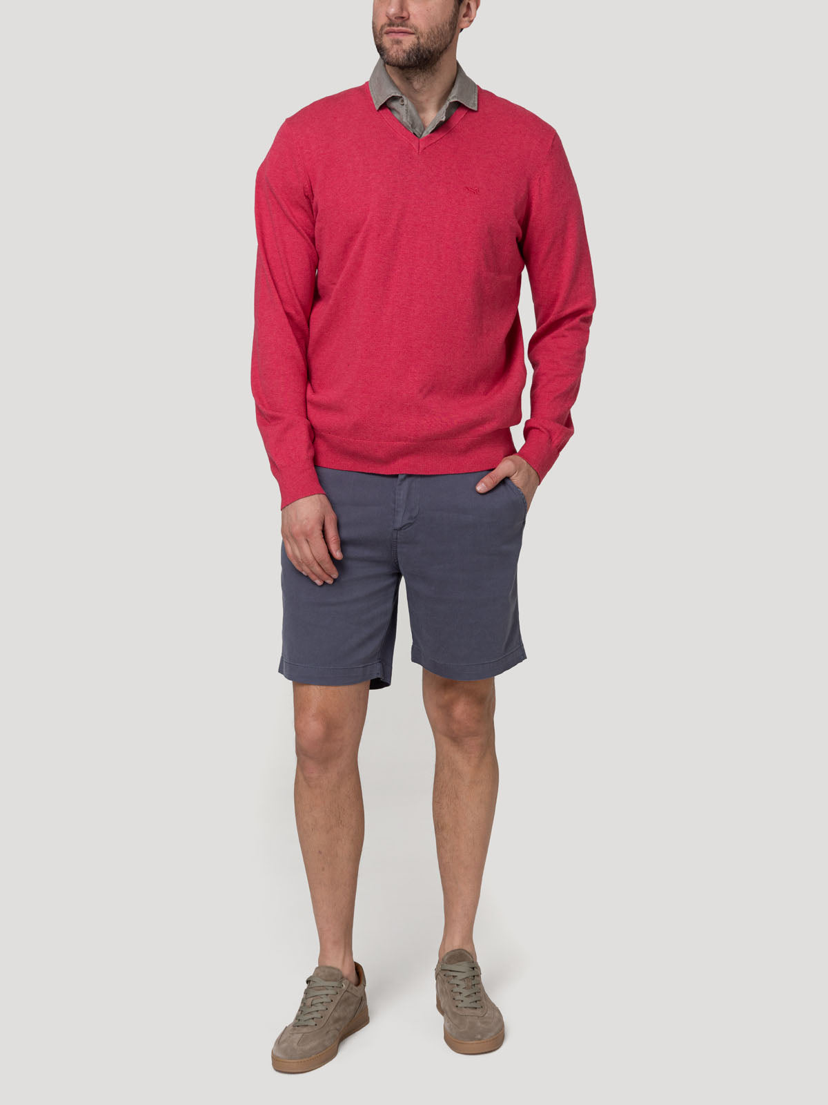 Sweater Algodón Orgánico Hombre Angriv Rosado Rockford