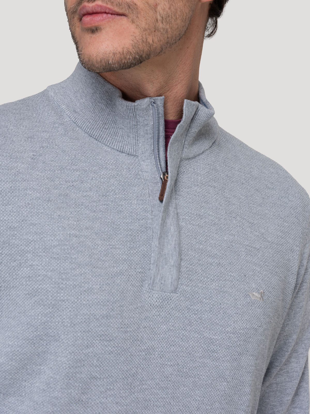 Sweater Algodón Orgánico Hombre Bilbao Gris Rockford