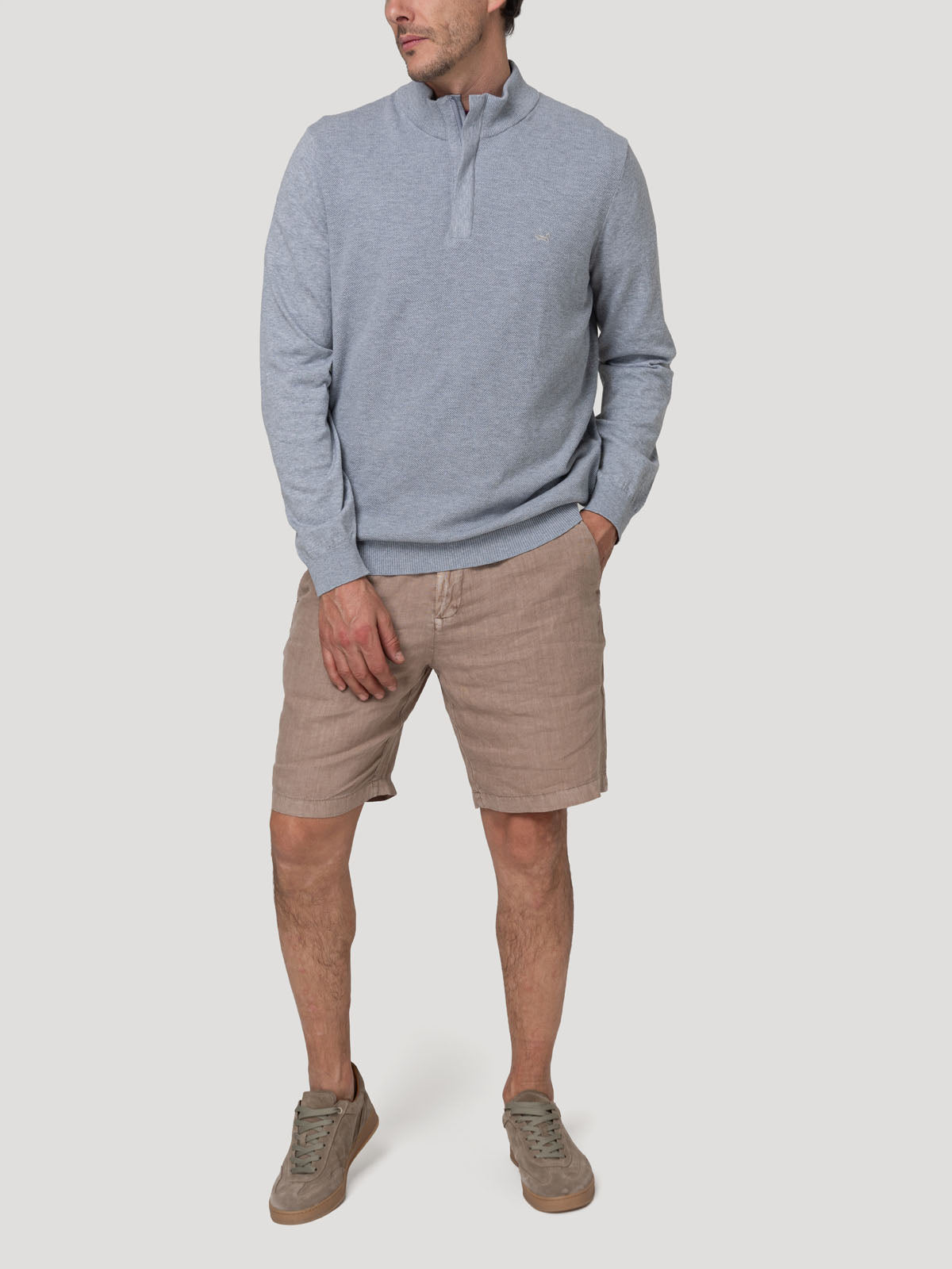 Sweater Algodón Orgánico Hombre Bilbao Gris Rockford