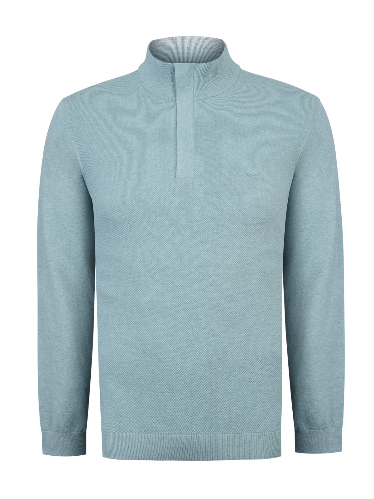 Sweater Algodón Orgánico Hombre Bilbao Celeste Rockford