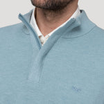 Sweater Algodón Orgánico Hombre Bilbao Celeste Rockford