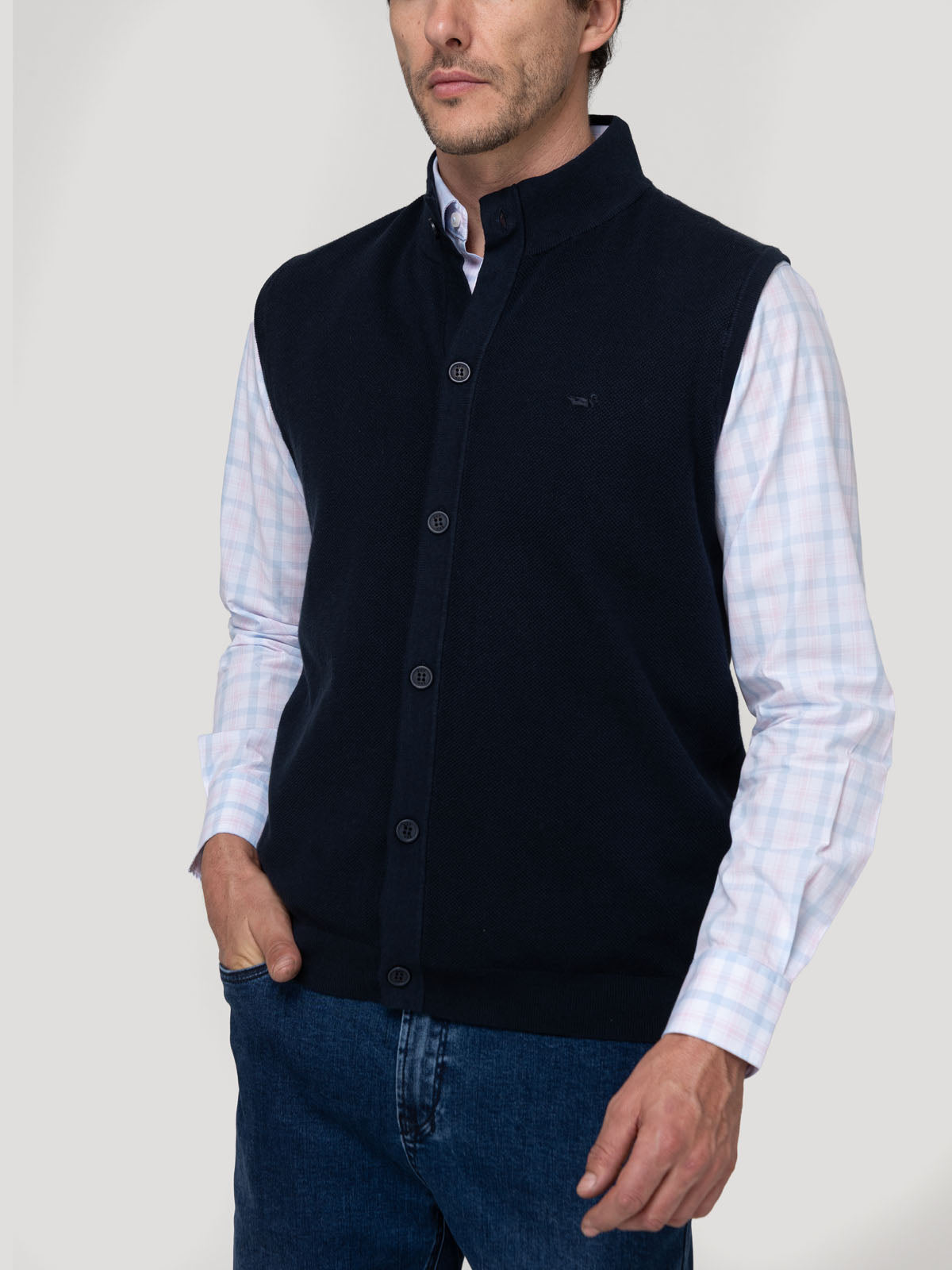 Sweater Algodón Orgánico Hombre Vera Azul Rockford