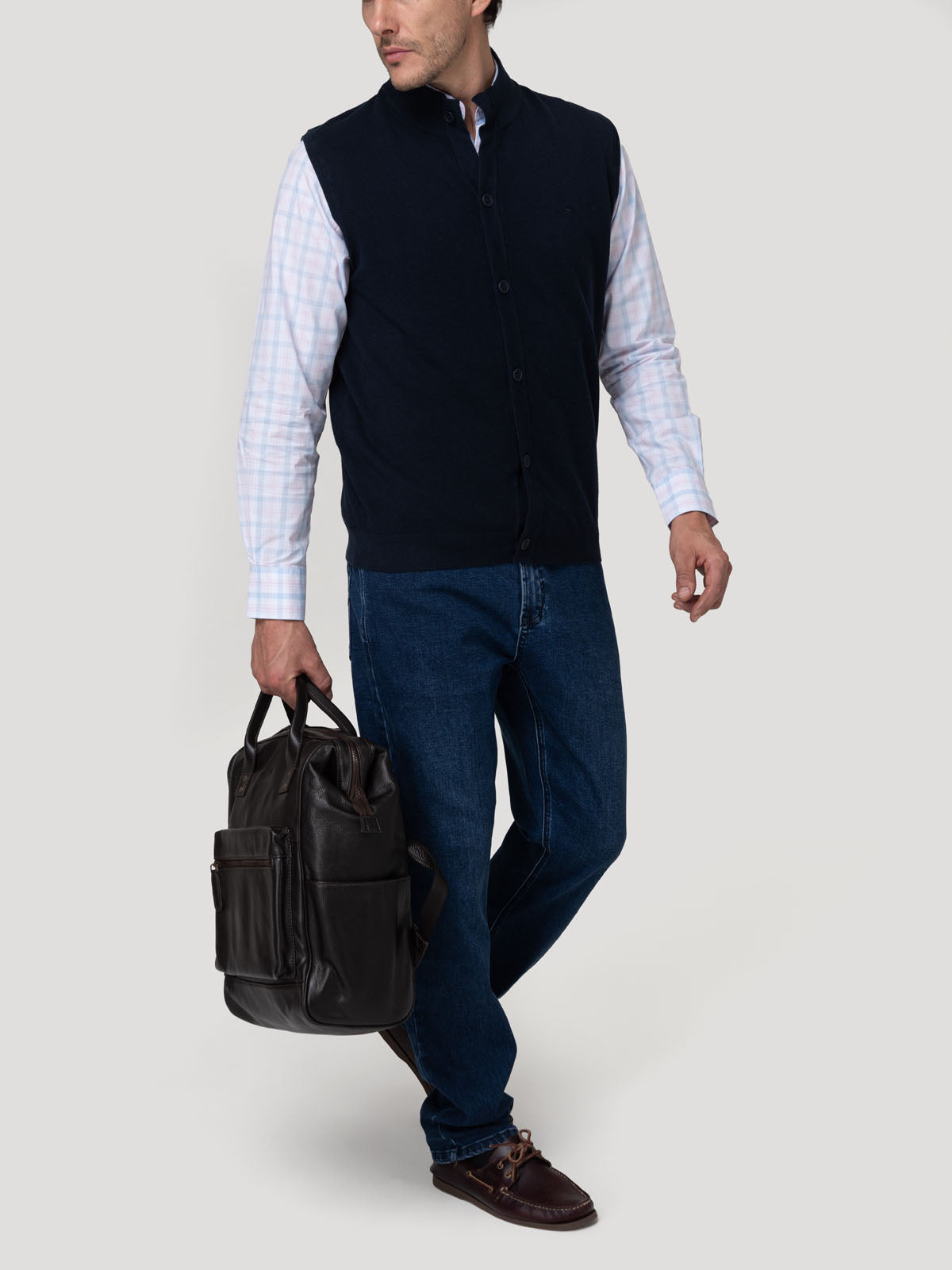 Sweater Algodón Orgánico Hombre Vera Azul Rockford