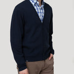 Sweater Algodón Orgánico Hombre Olen Azul Rockford
