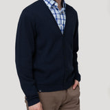 Sweater Algodón Orgánico Hombre Olen Azul Rockford