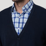 Sweater Algodón Orgánico Hombre Olen Azul Rockford