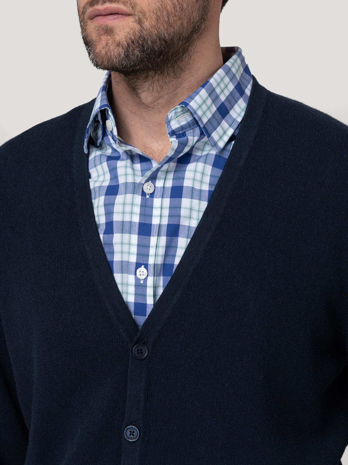 Sweater Algodón Orgánico Hombre Olen Azul Rockford