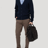 Sweater Algodón Orgánico Hombre Olen Azul Rockford