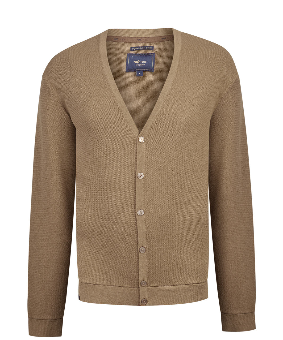 Sweater Algodón Orgánico Hombre Olen Café Rockford