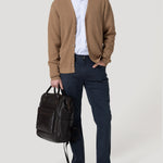 Sweater Algodón Orgánico Hombre Olen Café Rockford