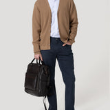 Sweater Algodón Orgánico Hombre Olen Café Rockford