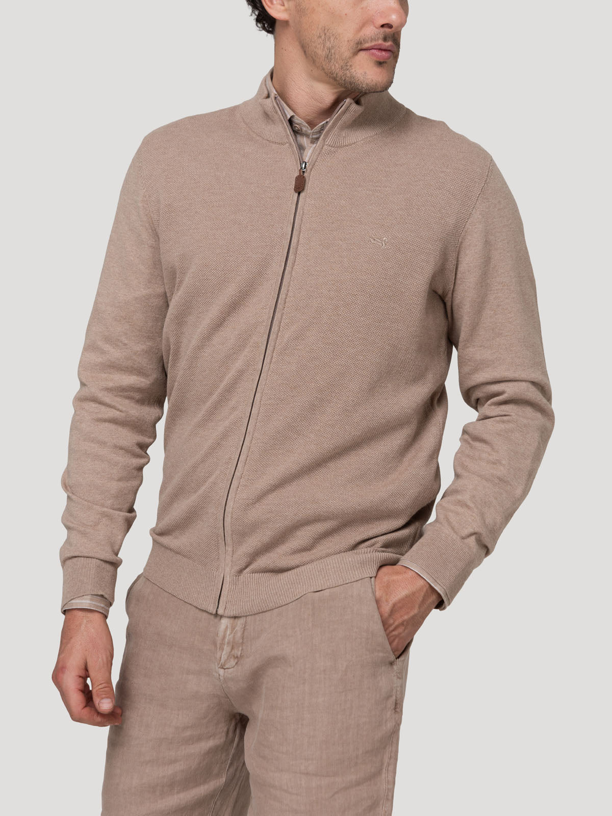 Sweater Algodón Orgánico Hombre Bilbaofull Café Rockford
