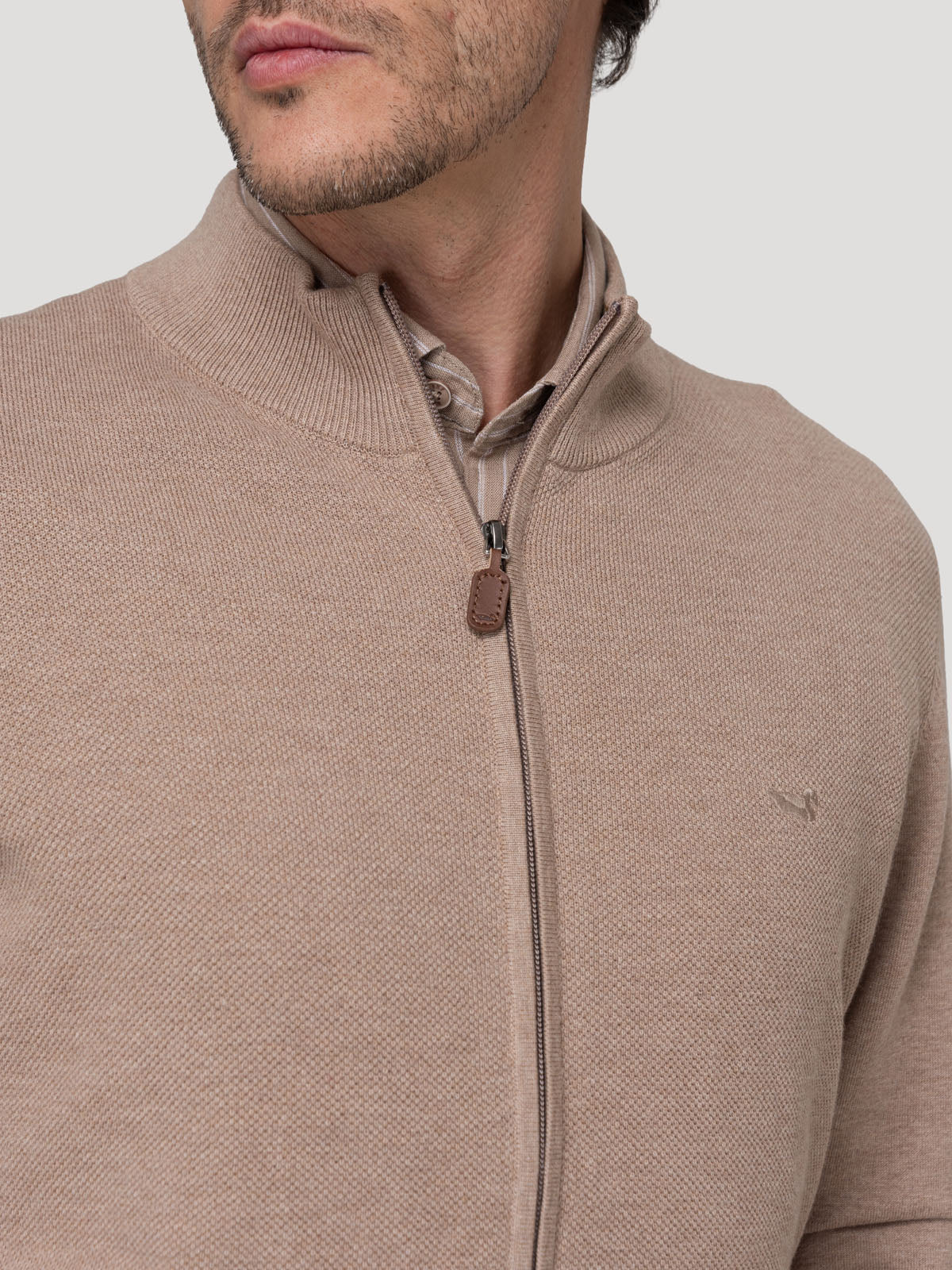 Sweater Algodón Orgánico Hombre Bilbaofull Café Rockford