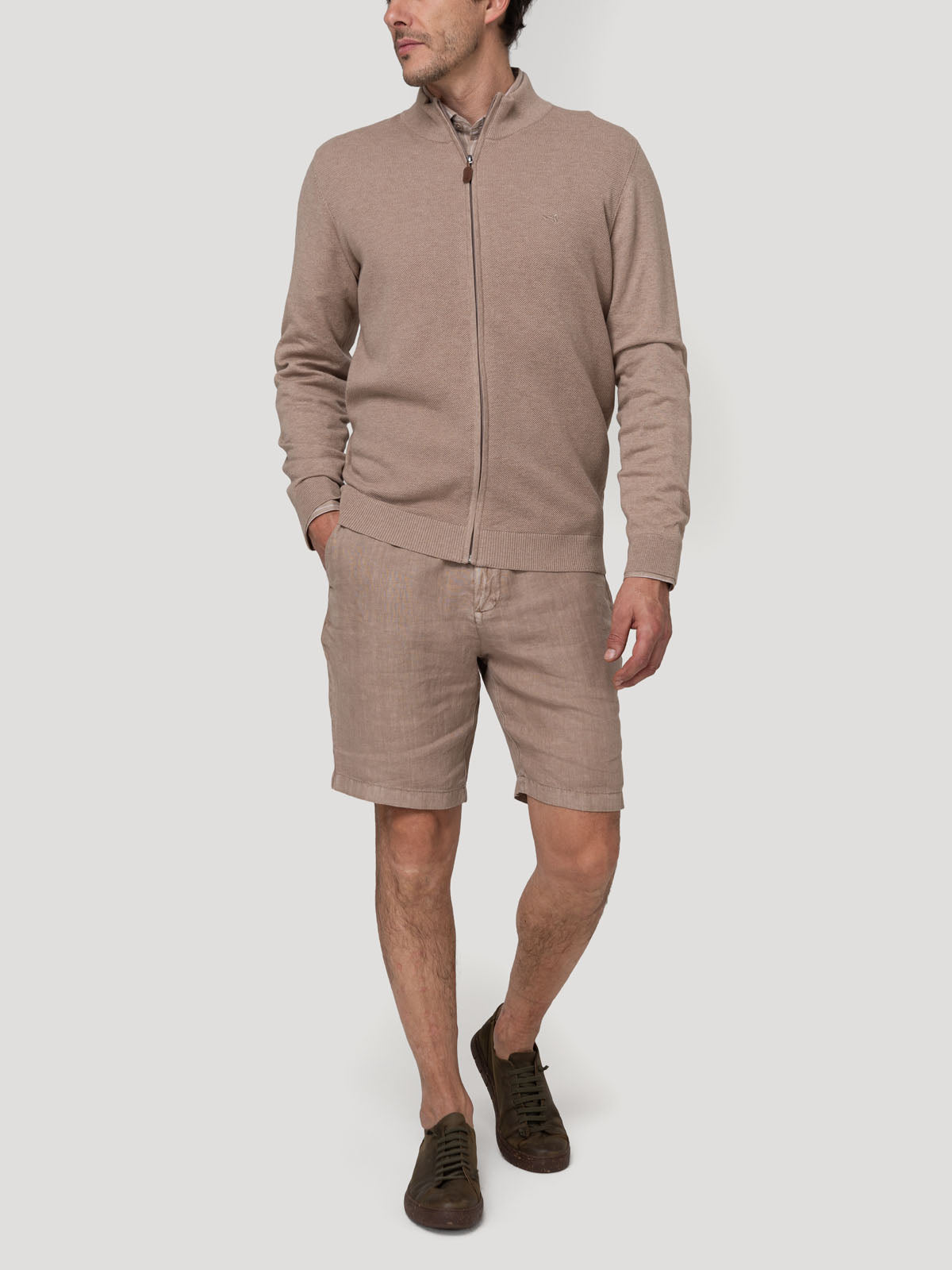 Sweater Algodón Orgánico Hombre Bilbaofull Café Rockford