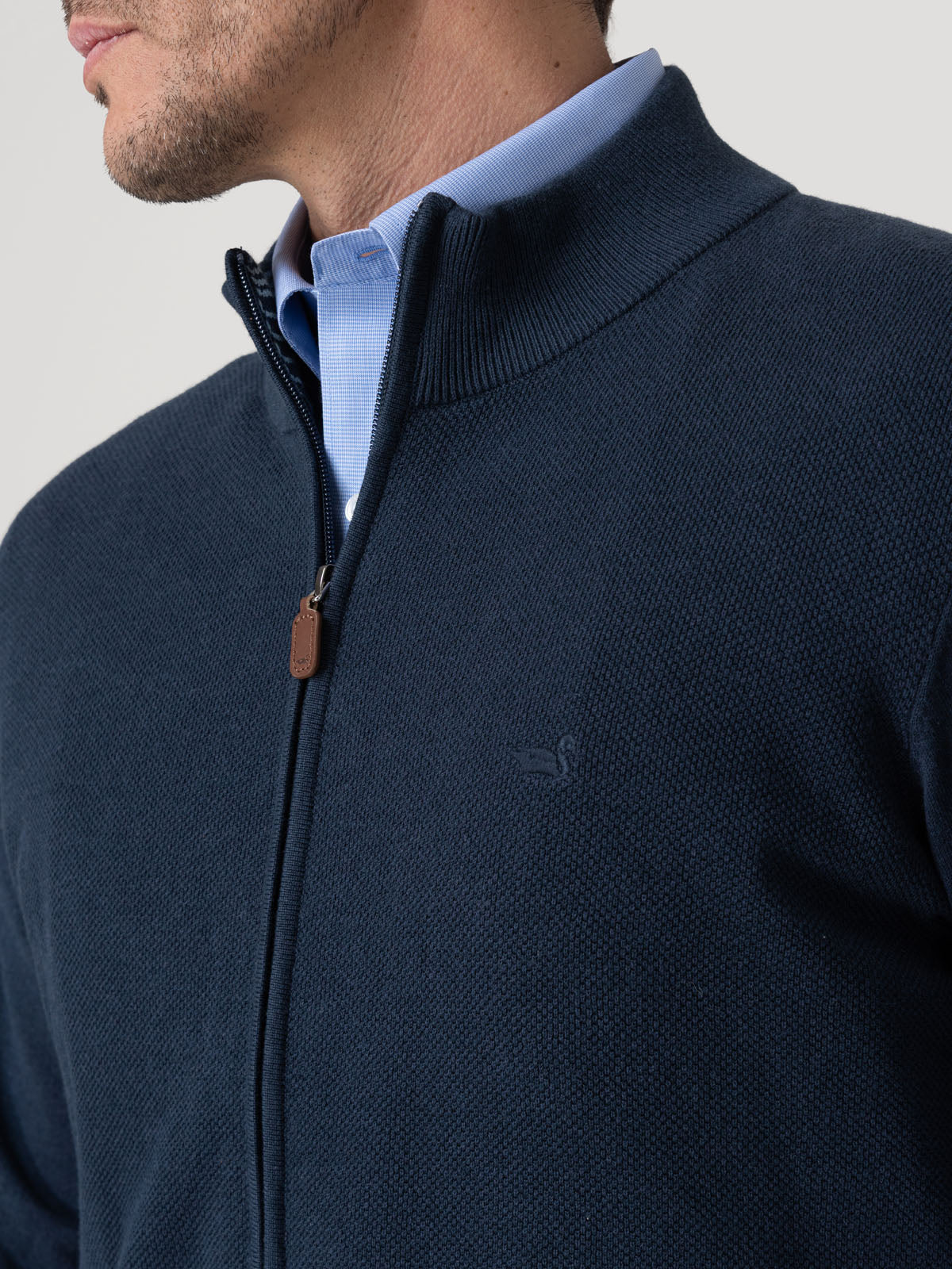 Sweater Algodón Orgánico Hombre Bilbaofull Azul Rockford